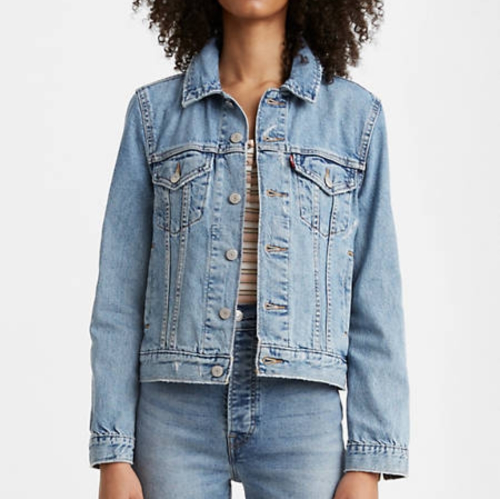 LEVIS ORIGINAL DENIM TRUCKER JACKET HIGH WATER S